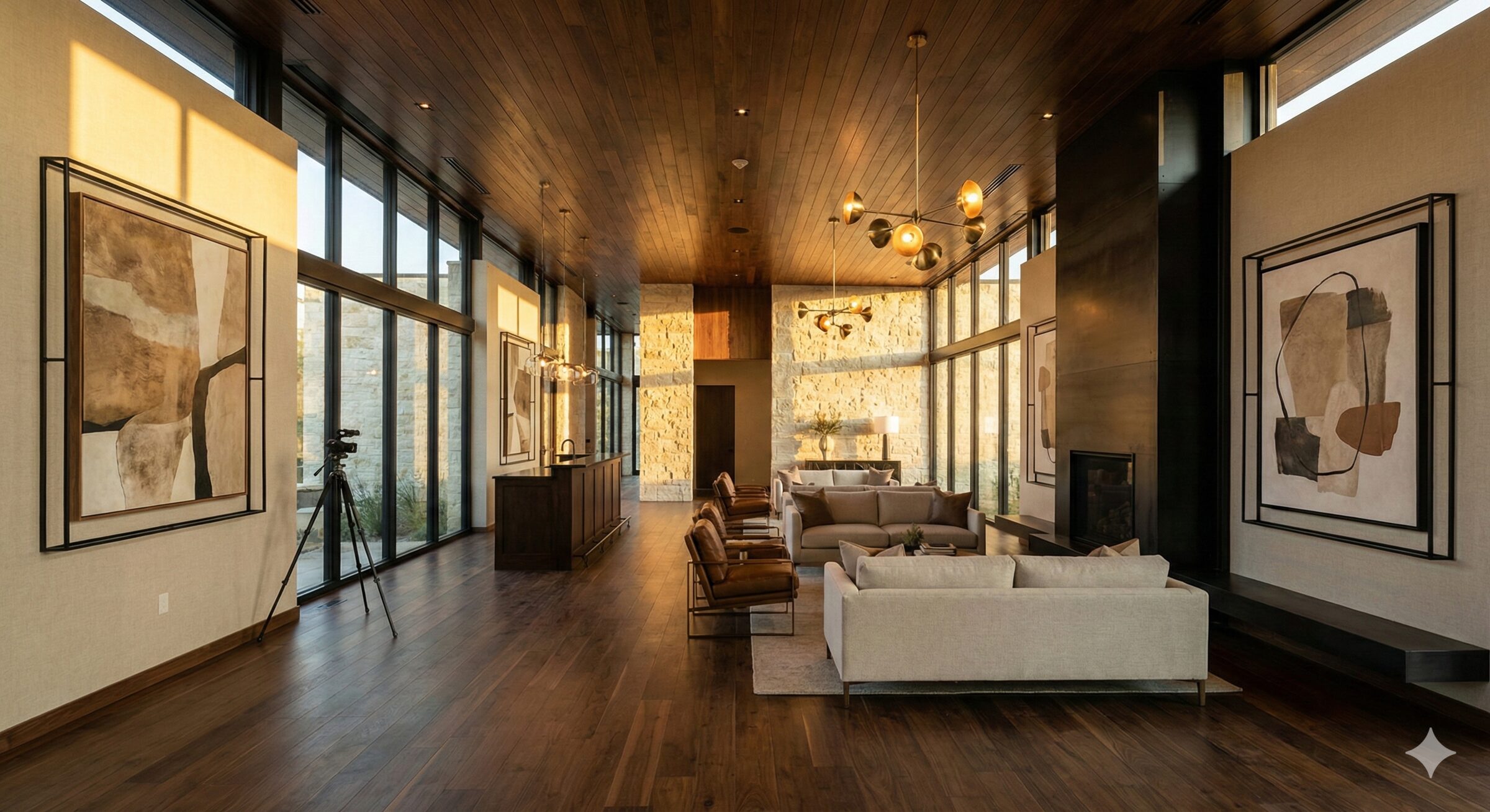 Luxury modern venue interior